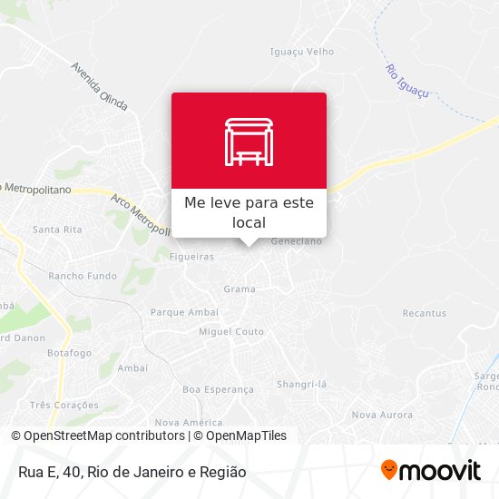 Rua E, 40 mapa