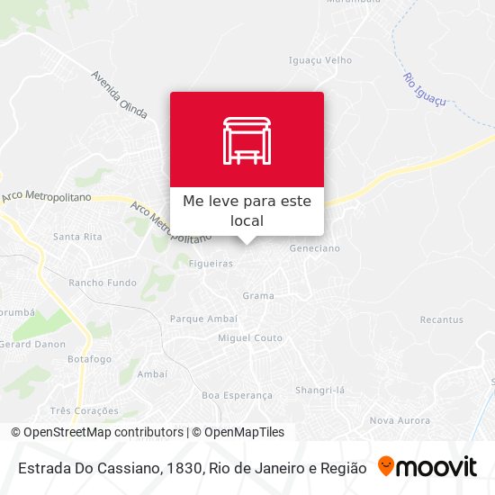 Estrada Do Cassiano, 1830 mapa