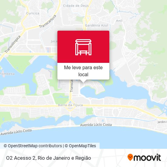 O2 Acesso 2 mapa