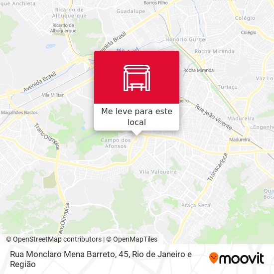 Rua Monclaro Mena Barreto, 45 mapa