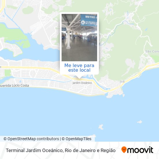 Terminal Jardim Oceânico mapa