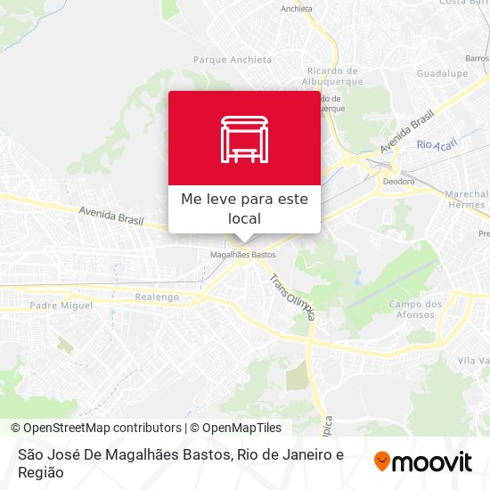 São José De Magalhães Bastos mapa