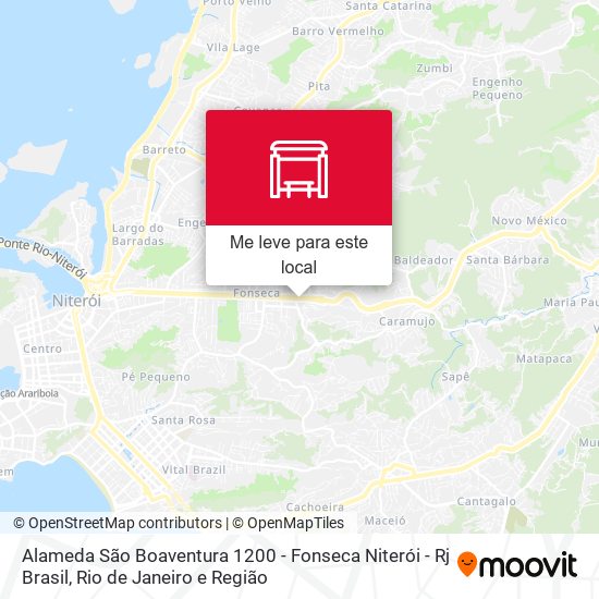 Alameda São Boaventura 1200 - Fonseca Niterói - Rj Brasil mapa