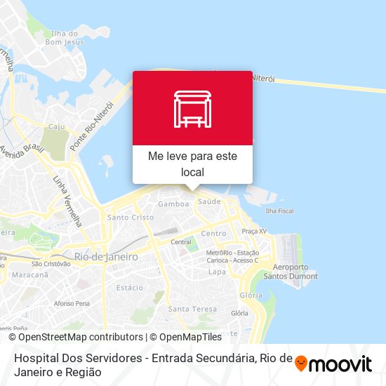 Hospital Dos Servidores - Entrada Secundária mapa