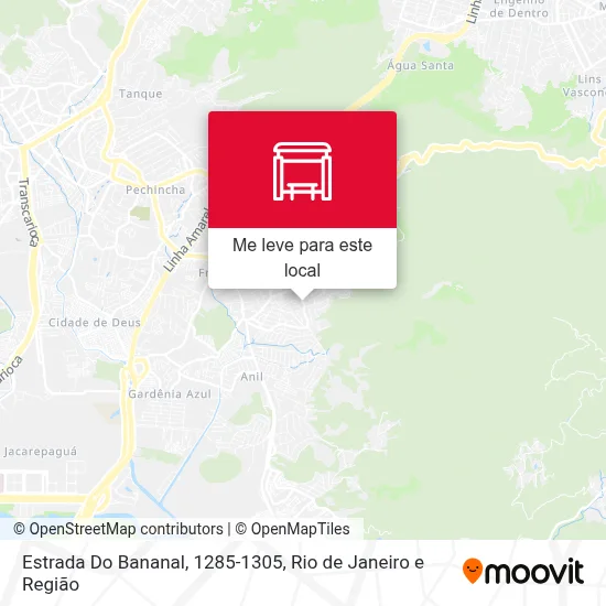 Estrada Do Bananal, 1285-1305 mapa