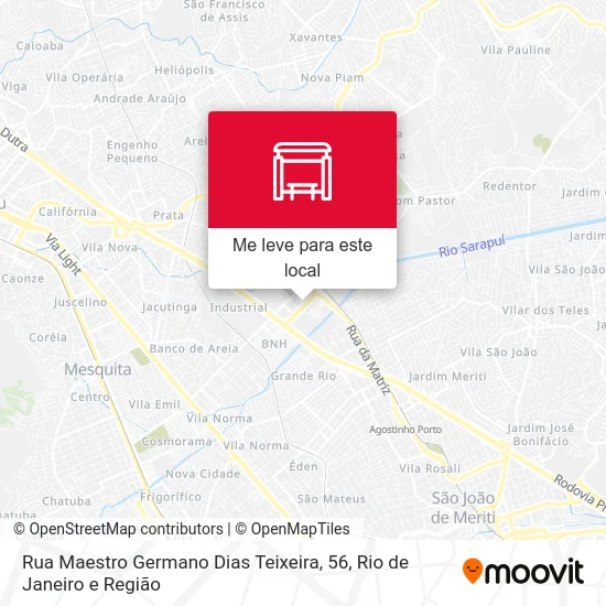 Rua Maestro Germano Dias Teixeira, 56 mapa