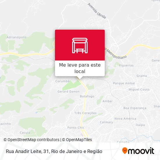 Rua Anadir Leite, 31 mapa