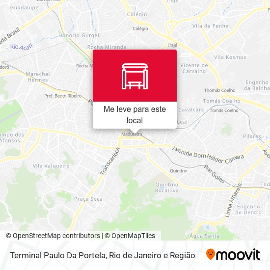 Terminal Paulo Da Portela mapa