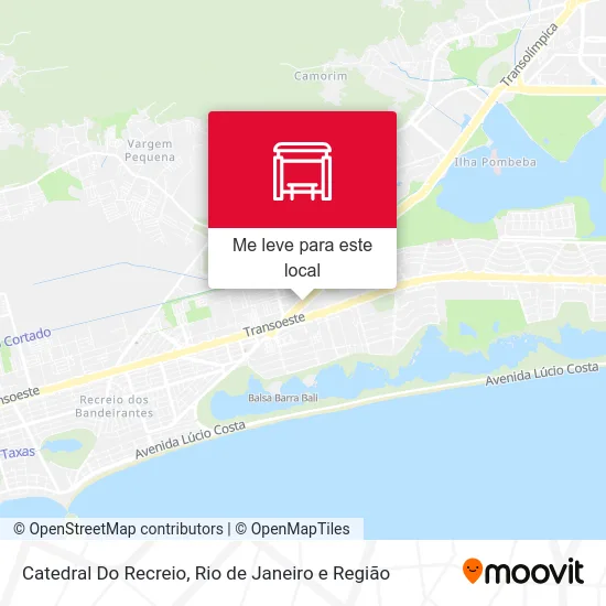 Catedral Do Recreio mapa