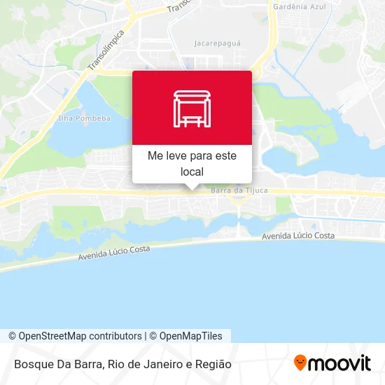 Bosque Da Barra mapa
