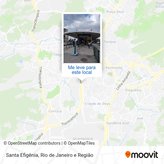 Santa Efigênia mapa