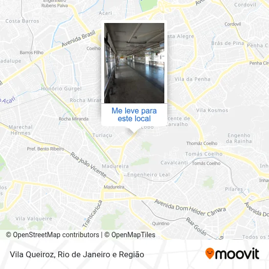 Vila Queiroz mapa