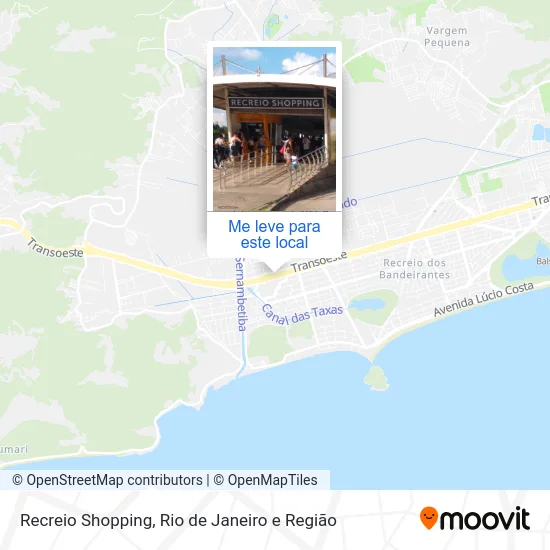 Recreio Shopping mapa