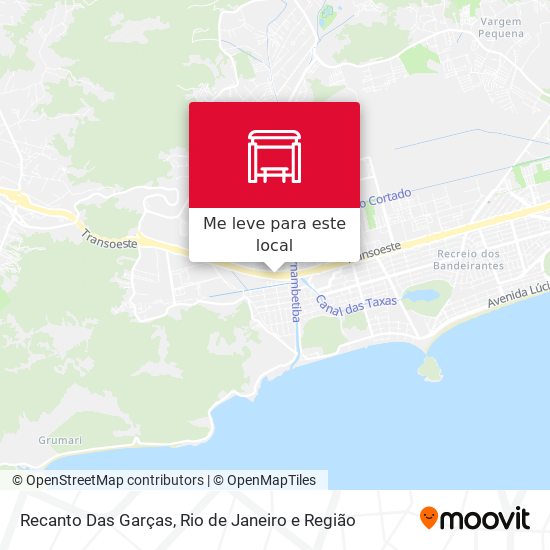 Recanto Das Garças mapa