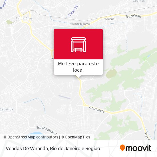 Vendas De Varanda mapa