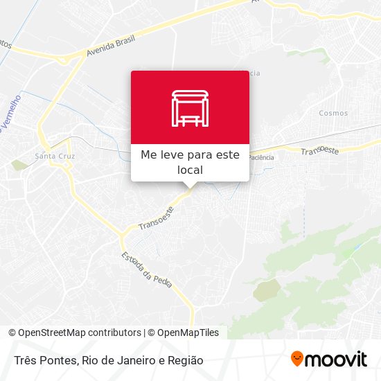 Três Pontes mapa
