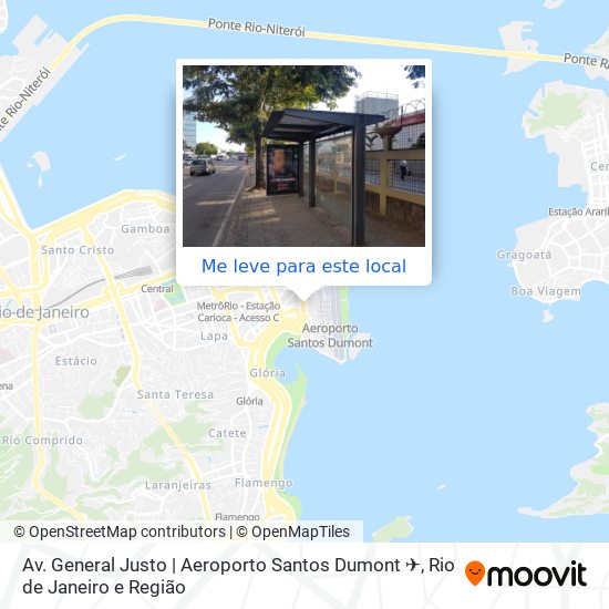 Av. General Justo | Aeroporto Santos Dumont ✈ mapa