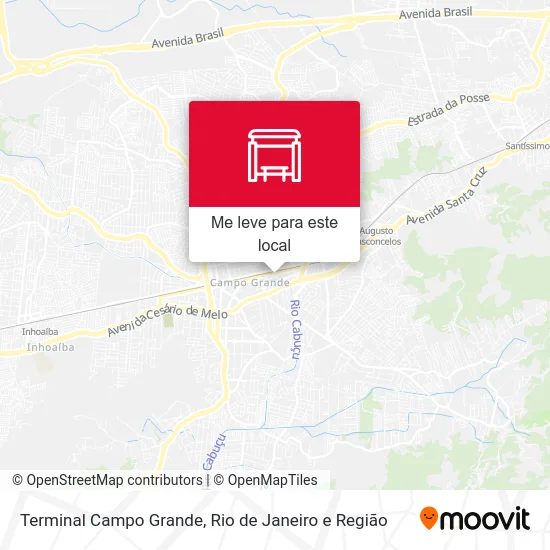Terminal Campo Grande mapa