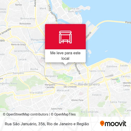 Rua São Januário, 356 mapa