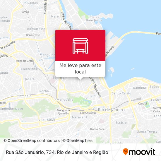 Rua São Januário, 734 mapa