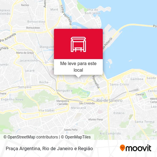 Praça Argentina mapa