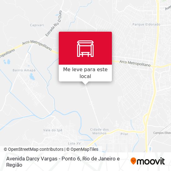 Avenida Darcy Vargas - Ponto 6 mapa