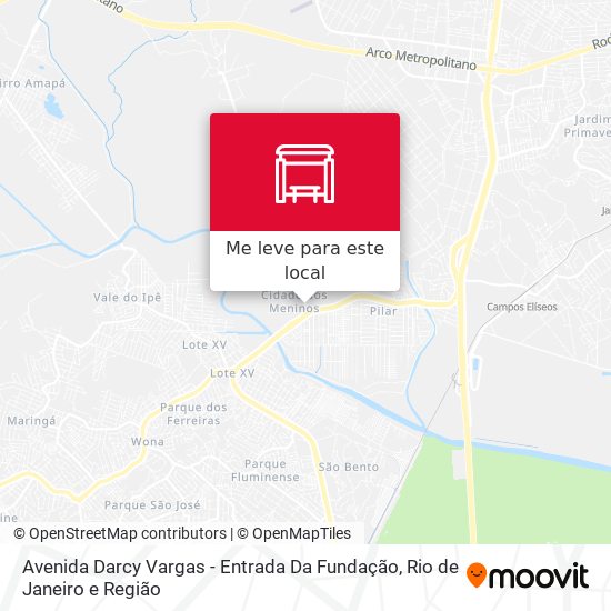 Avenida Darcy Vargas - Entrada Da Fundação mapa