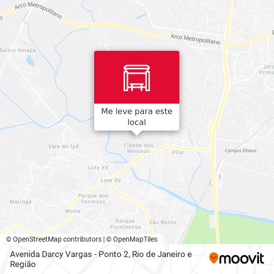 Avenida Darcy Vargas - Ponto 2 mapa