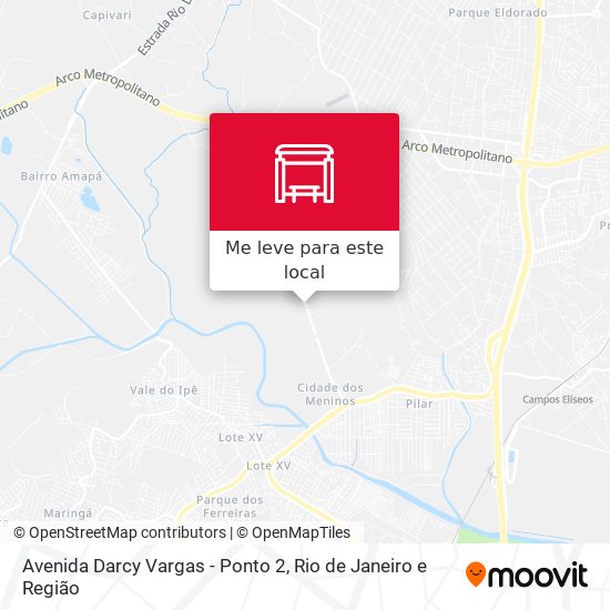 Avenida Darcy Vargas - Ponto 2 mapa