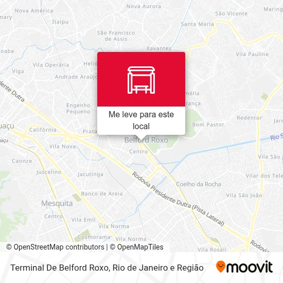 Terminal De Belford Roxo mapa