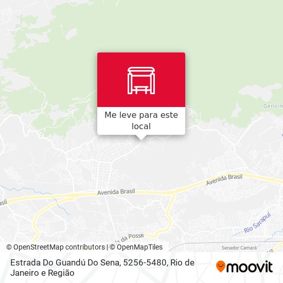 Estrada Do Guandú Do Sena, 5256-5480 mapa