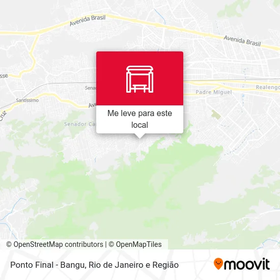 Ponto Final - Bangu mapa