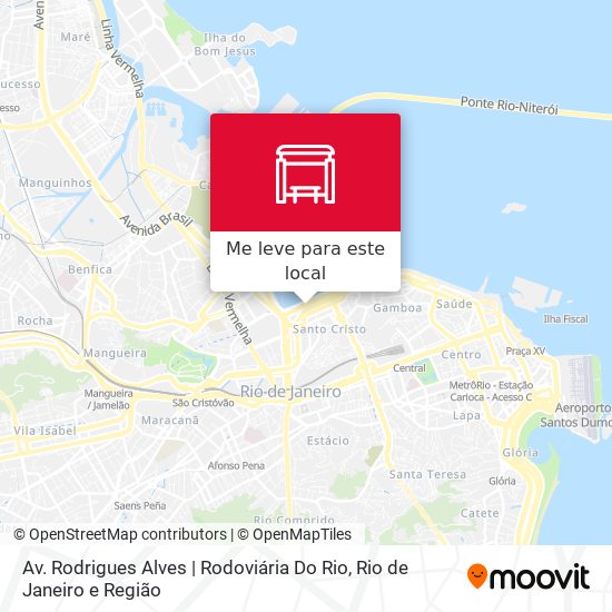 Av. Rodrigues Alves | Rodoviária Do Rio mapa