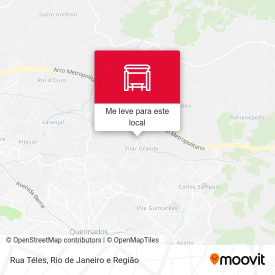 Rua Téles mapa