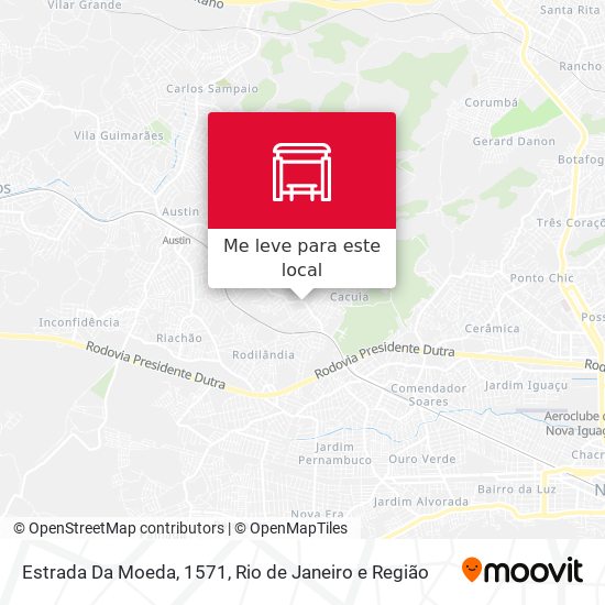 Estrada Da Moeda, 1571 mapa