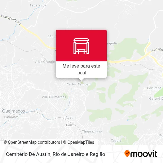 Cemitério De Austin mapa