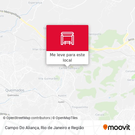 Campo Do Aliança mapa
