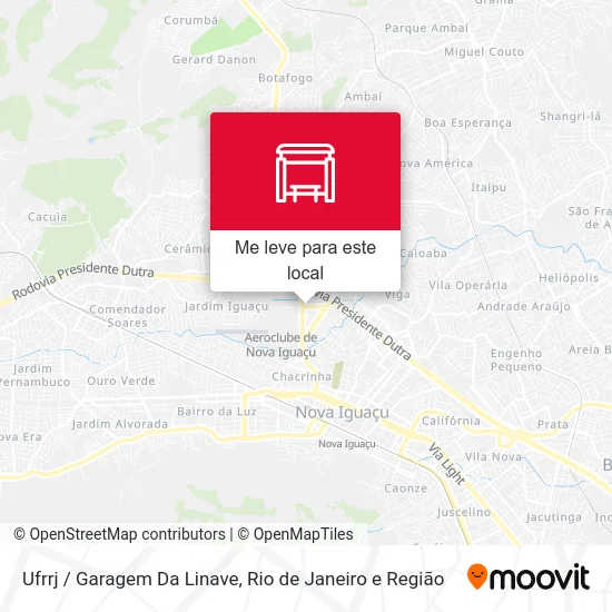 Ufrrj / Garagem Da Linave mapa