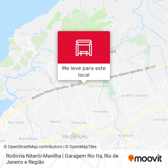 Rodovia Niterói-Manilha | Garagem Rio Ita mapa