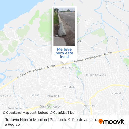 Rodovia Niterói-Manilha | Passarela 9 mapa