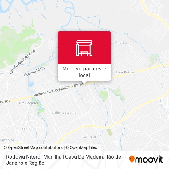 Rodovia Niterói-Manilha | Casa De Madeira mapa