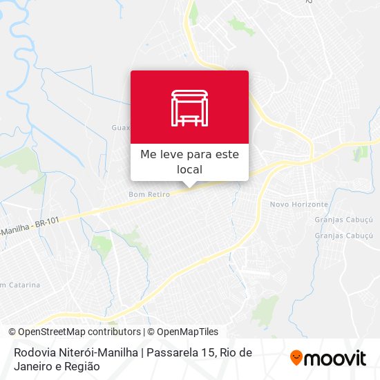 Rodovia Niterói-Manilha | Passarela 15 mapa