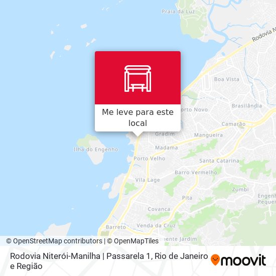 Rodovia Niterói-Manilha | Passarela 1 mapa