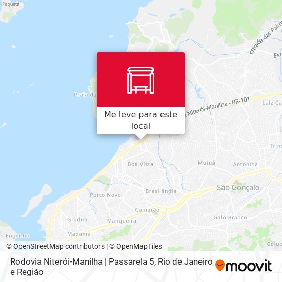 Rodovia Niterói-Manilha | Passarela 5 mapa