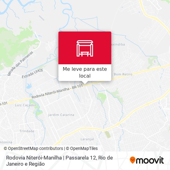 Rodovia Niterói-Manilha | Passarela 12 mapa