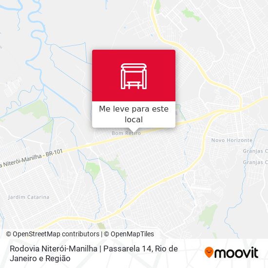 Rodovia Niterói-Manilha | Passarela 14 mapa
