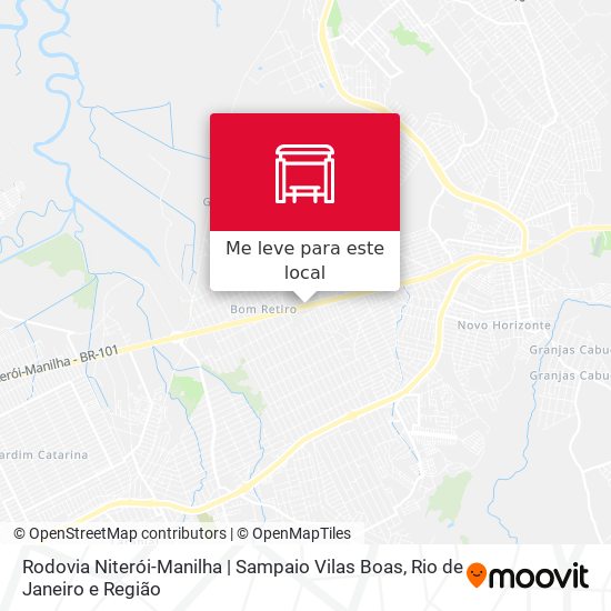 Rodovia Niterói-Manilha | Sampaio Vilas Boas mapa