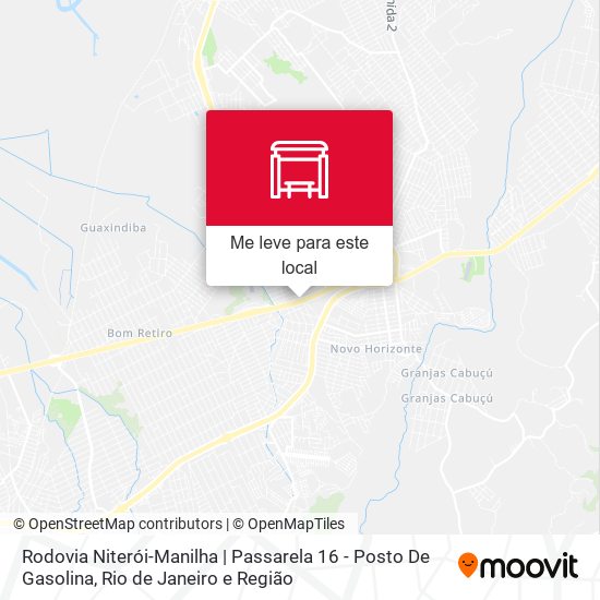 Rodovia Niterói-Manilha | Passarela 16 - Posto De Gasolina mapa