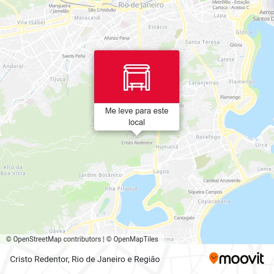 Cristo Redentor mapa