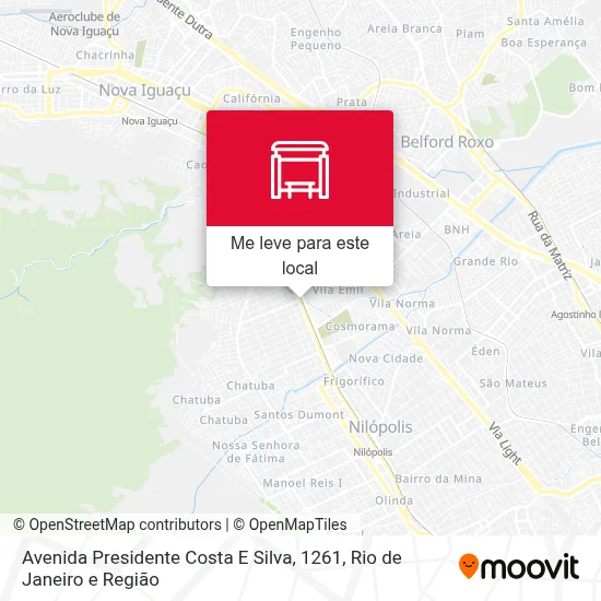 Avenida Presidente Costa E Silva, 1261 mapa
